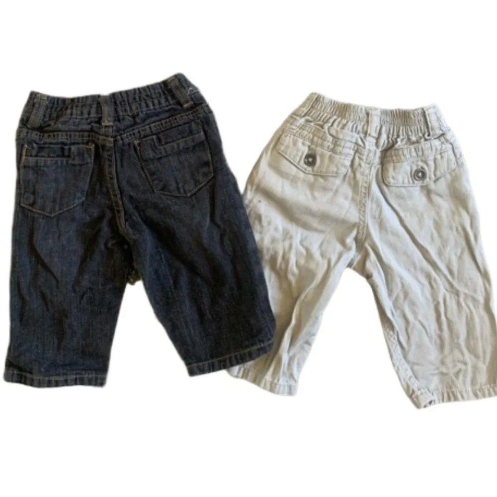 Kenneth Cole Reaction Blue Denim and Khaki Pants